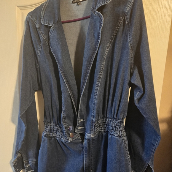 Jean jumpsuit from fashionova never warn buy tag removed. - Picture 2 of 3